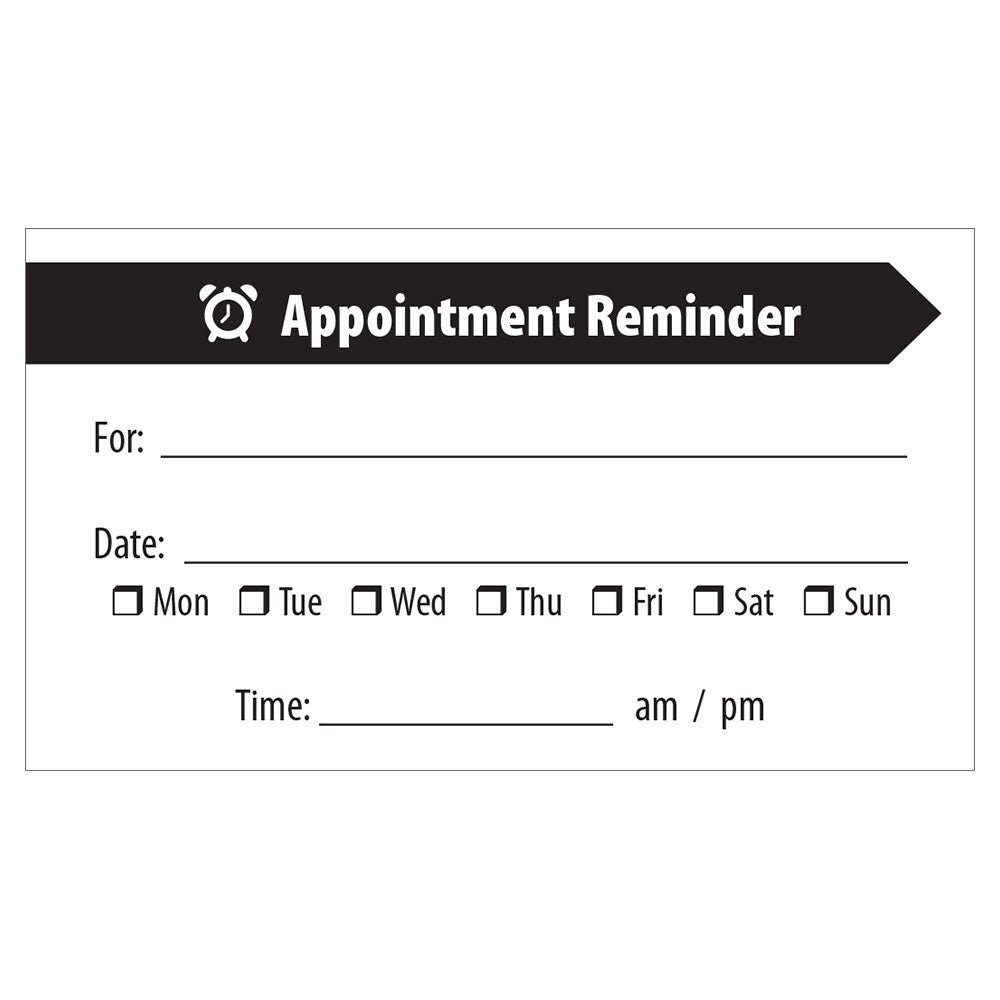 Fill-in-the-Blank Reminder Business Cards (Box of 250)