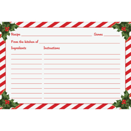 Christmas Recipe Cards