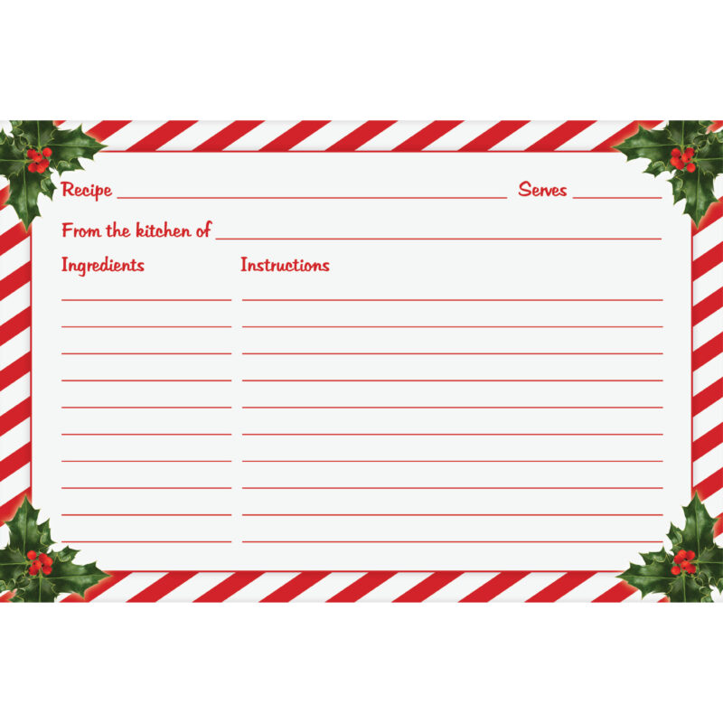 Christmas Recipe Cards