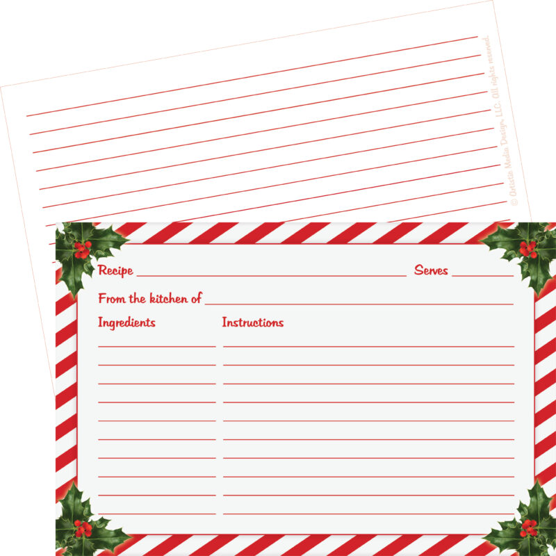 Christmas Recipe Cards